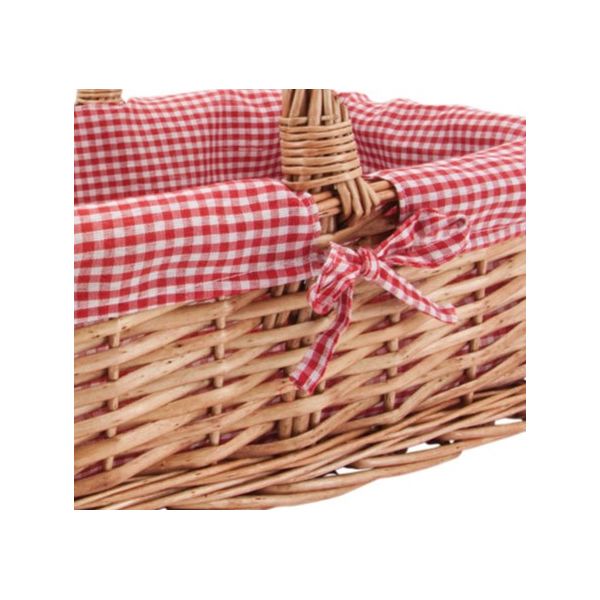 Panier rectangulaire en osier fendu 