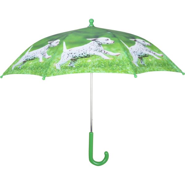 Parapluie chiot en métal et bois