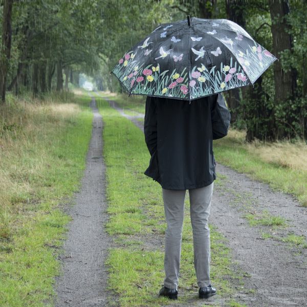 Parapluie oiseau couleurs changeantes - ESSCHERT DESIGN