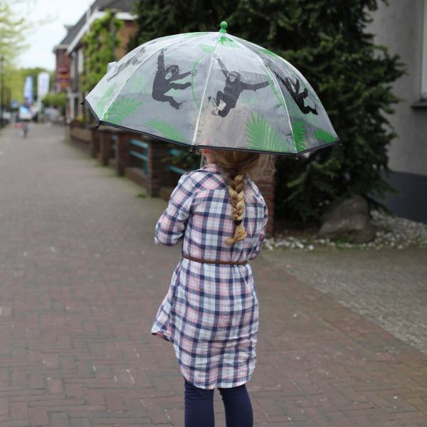 Parapluie transparent singe pour enfant - 7