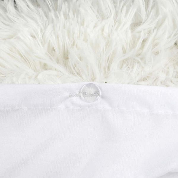 Parure de lit en polyester imitation fourrure poils longs 220 x 240 cm