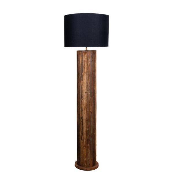 Pied de lampe en bois recyclé - AUB-6968