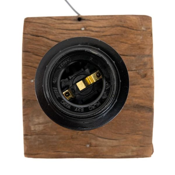 Pied de lampe en bois recyclé - 84,90