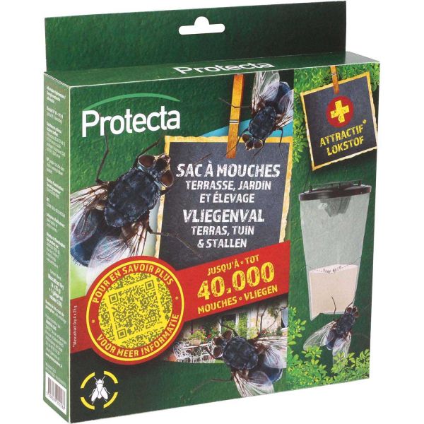 Piège à mouches 3.5 litres avec 4 appâts - PROTECTA