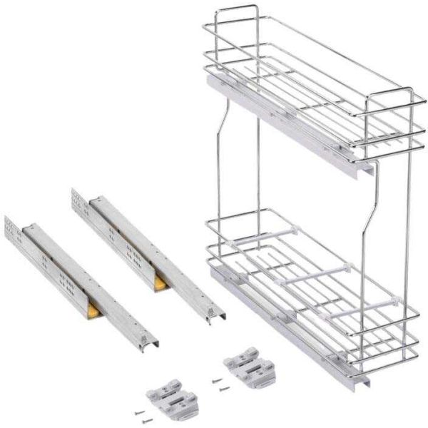 Porte-bouteilles latéral extractible avec fermeture amortie TitaneMax