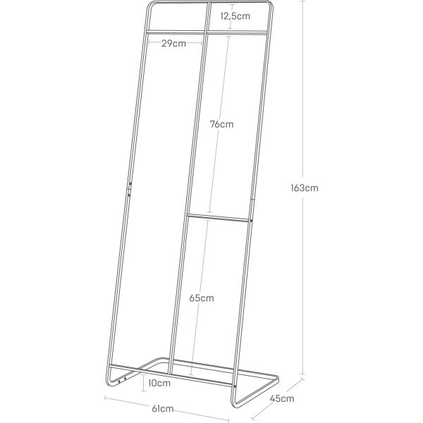 Porte manteau large Tower 61 x 45 x 163 cm - YAM-0162