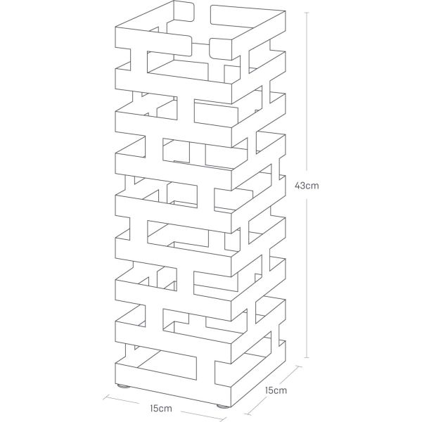 Porte parapluie carré brique - YAM-0142