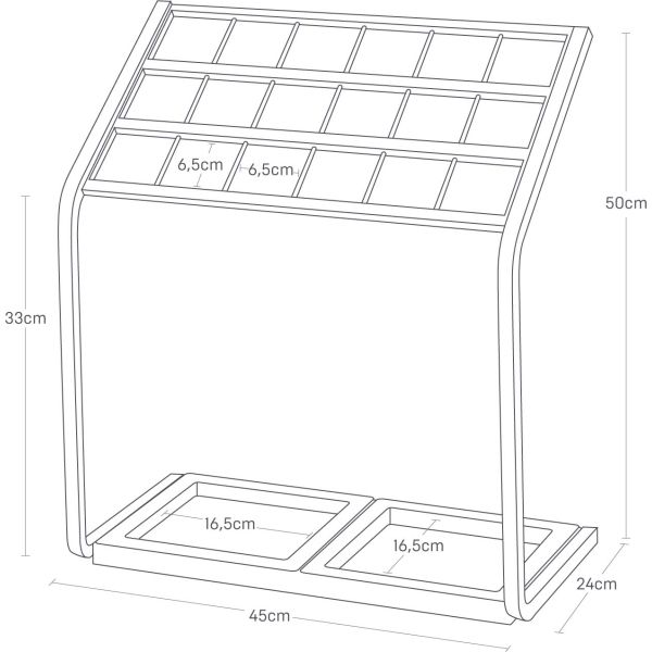 Porte parapluie en métal Stand - YAM-0152