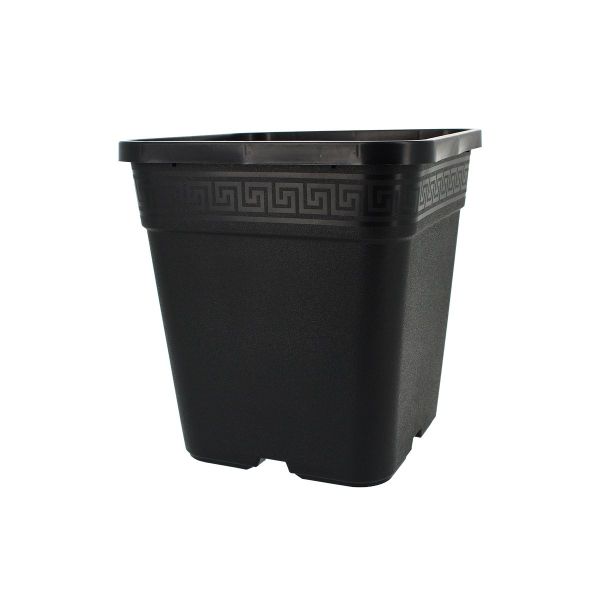 Pot de plantation carré noir 9 litres