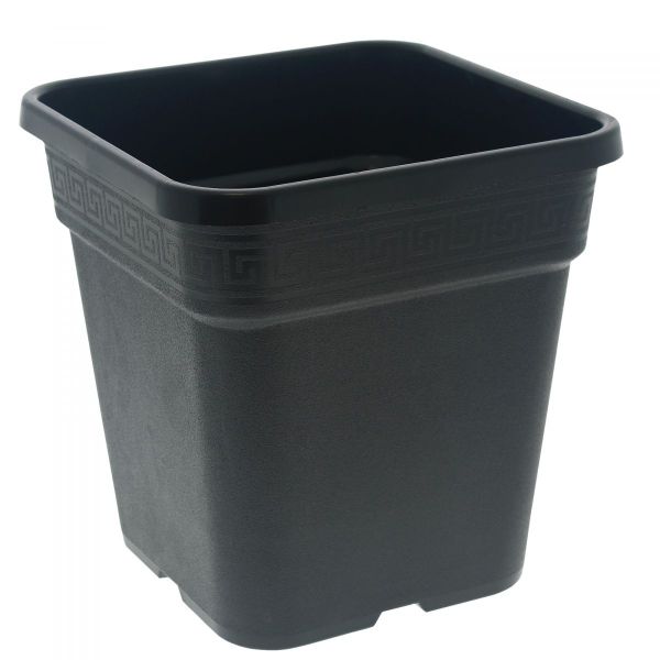 Pot de plantation carré noir 14 litres  28.5 x 28.5 x 29 cm