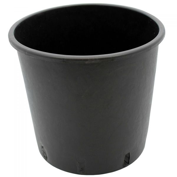 Pot de plantation rond de 10 litres noir  24 x 24 cm