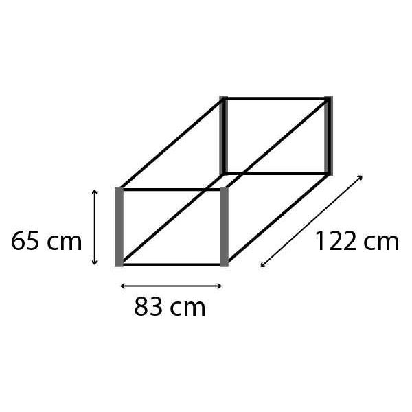 Potager surélévé pour serre Gaia Jumbo - VIT-0257