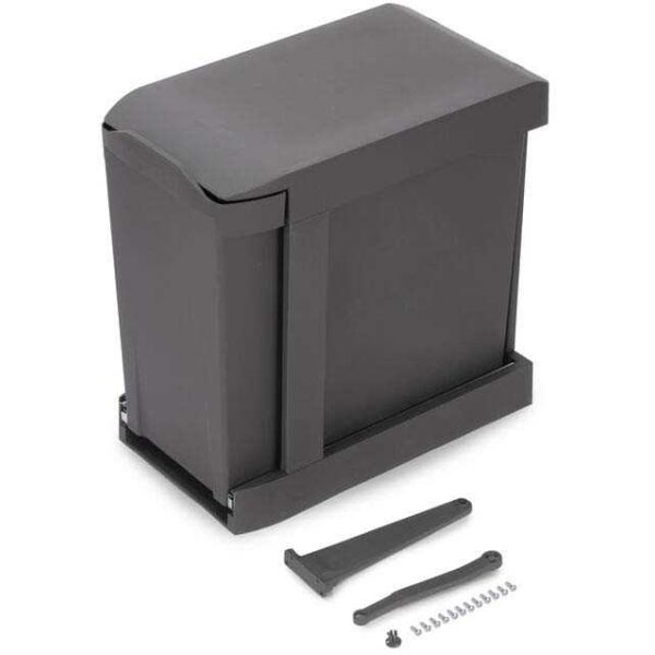 Poubelles de recyclage fixation inférieure et extraction automatique (2 bacs de 14L) - 6