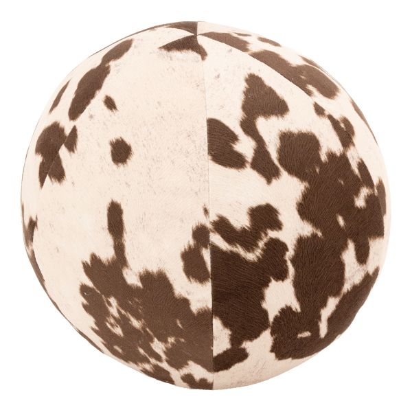 Coussin/pouf boule effet peau de vache