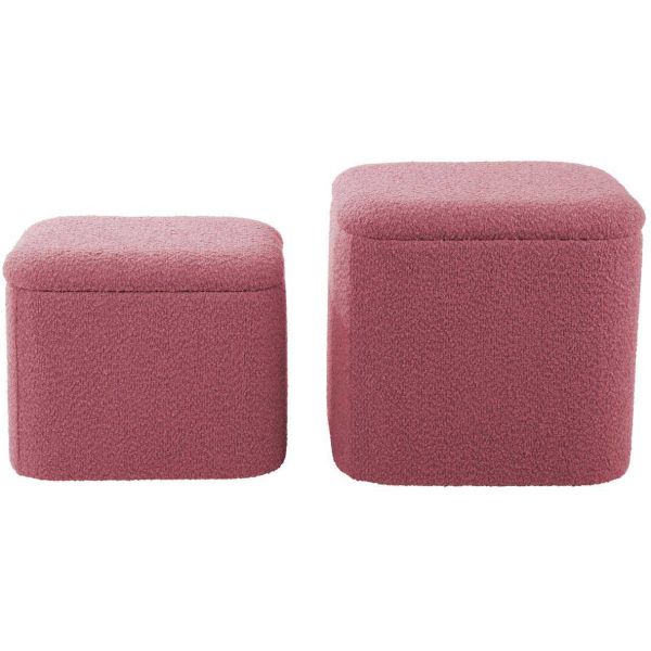 Pouf en tissu bouclette Ada - 159