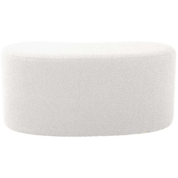 Pouf en tissu bouclette Ada Wave - 199