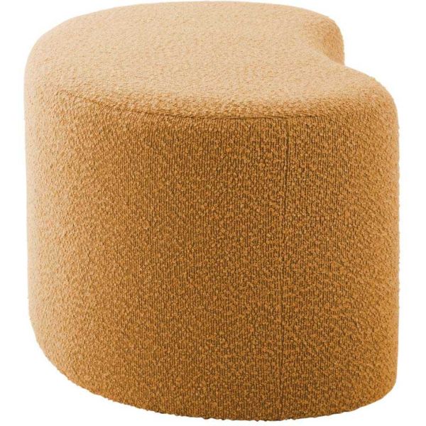 Pouf en tissu bouclette Ada Wave - 5