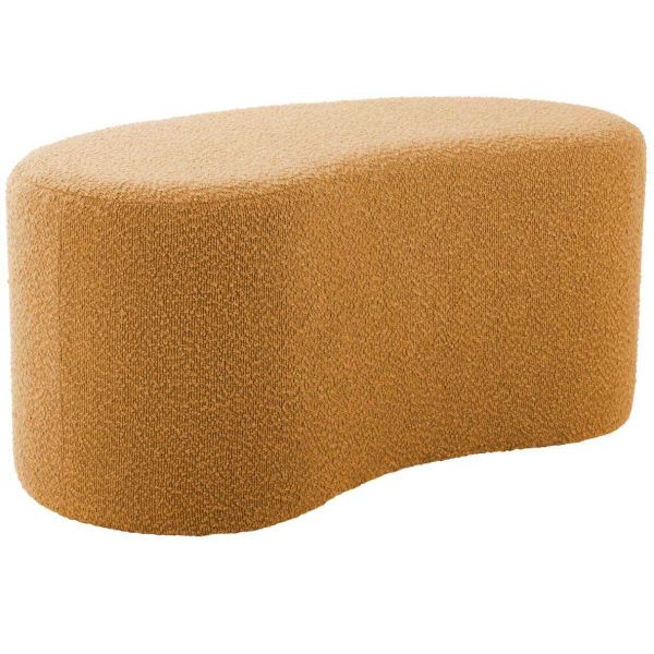 Pouf en tissu bouclette Ada Wave