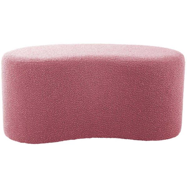 Pouf en tissu bouclette Ada Wave - PRE-1599