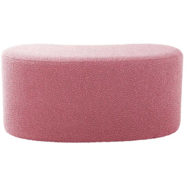 Pouf en tissu bouclette Ada Wave - 199