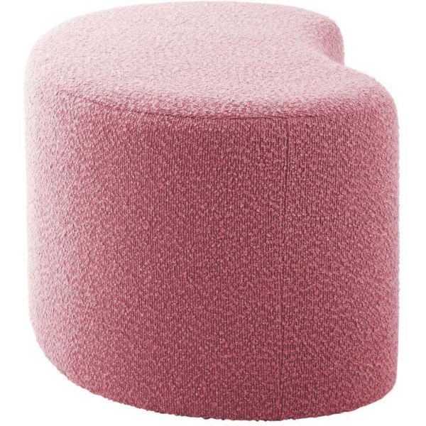 Pouf en tissu bouclette Ada Wave - 5