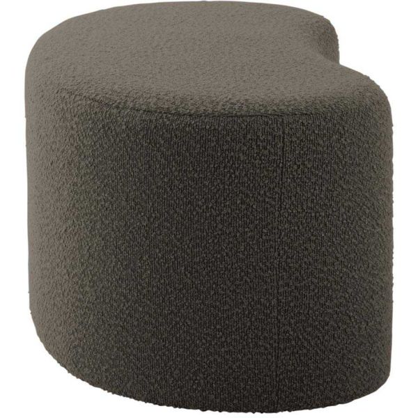 Pouf en tissu bouclette Ada Wave - 5