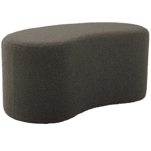 Pouf en tissu bouclette Ada Wave