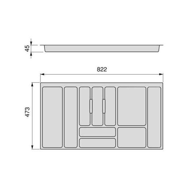 Range-couvert compatible Optima Vertex Concept - EMU-0319