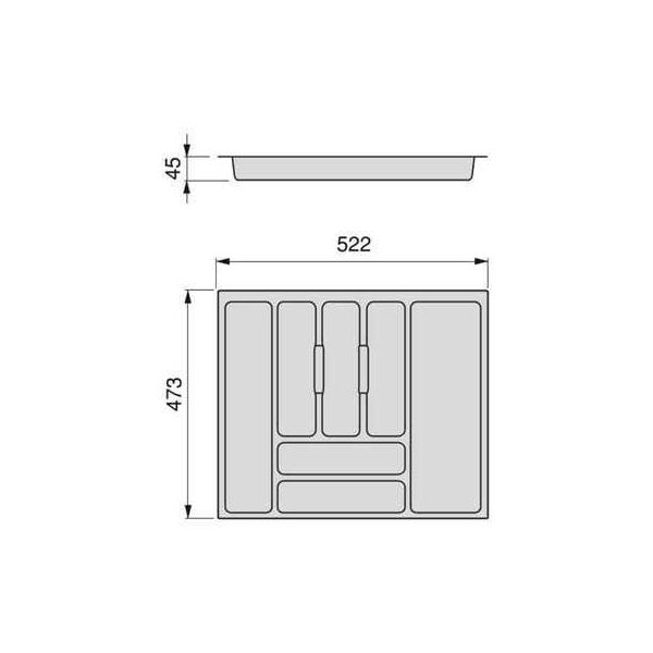 Range-couvert compatible Optima Vertex Concept - EMU-0321