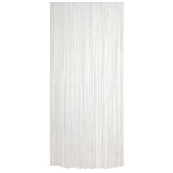 Rideau fil de porte en polyester (blanc)