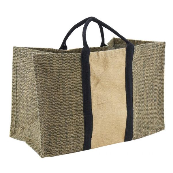 Sac à bûches jute