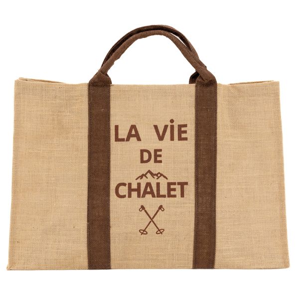 Sac à bûches en jute - AUB-6957