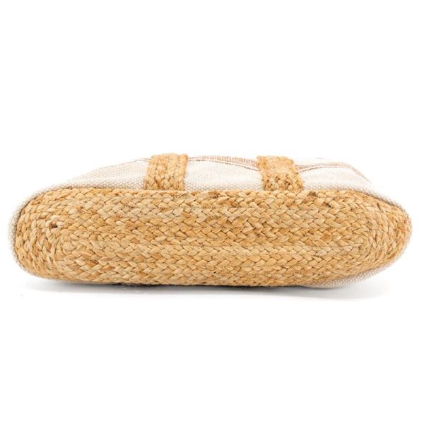 Sac en coton et jute rayure - AUB-6951