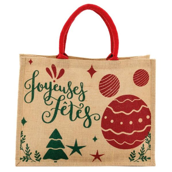 Sac cadeau en jute 