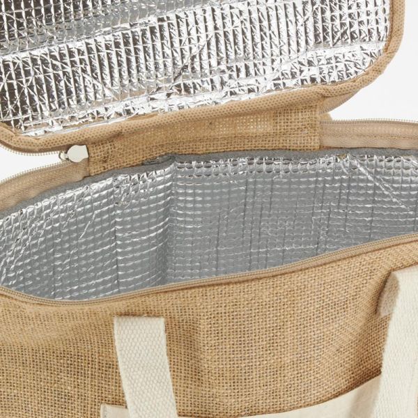 Sac lunch isotherme en jute - AUB-5842