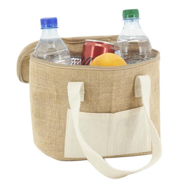 Sac lunch isotherme en jute - 5