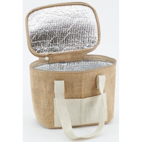 Sac lunch isotherme en jute - AUBRY GASPARD