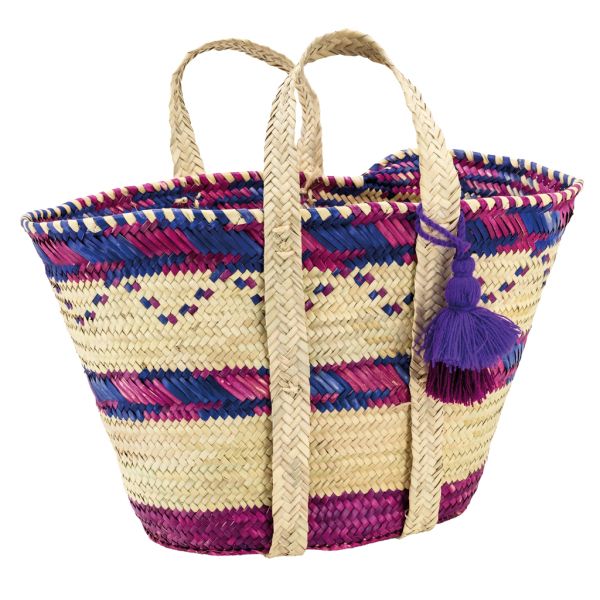 Sac en palmier naturel et coloré