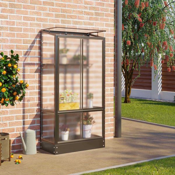 Serre de balcon en polycarbonate 4 mm et aluminium Polis - VITAVIA