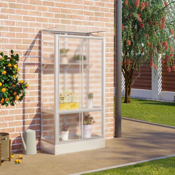 Serre de balcon en polycarbonate 4 mm et aluminium Polis - VITAVIA