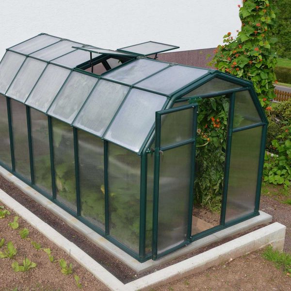 Serre de jardin en aluminium vert et polycarbonate Eco Grow - 5