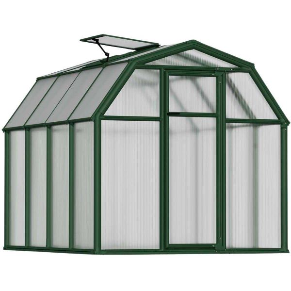 Serre de jardin en aluminium vert et polycarbonate Eco Grow