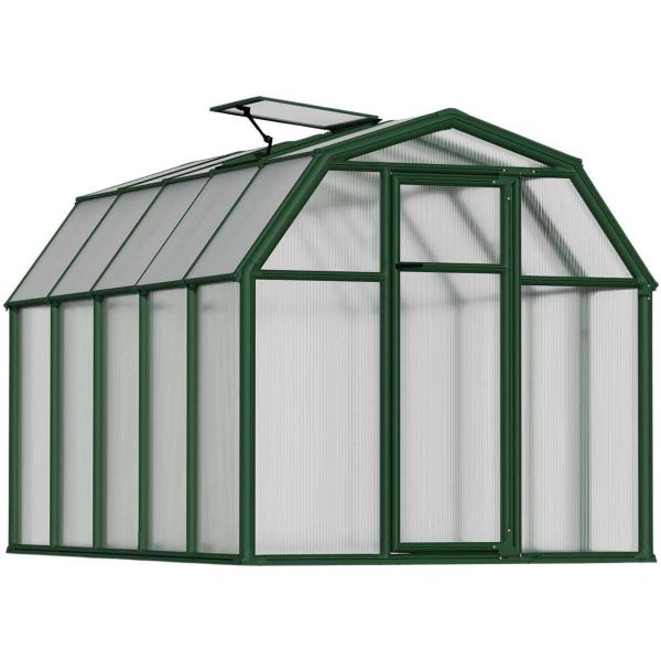 Serre de jardin en aluminium vert et polycarbonate Eco Grow