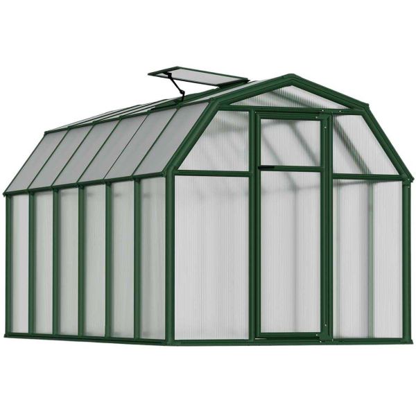 Serre de jardin en aluminium vert et polycarbonate Eco Grow