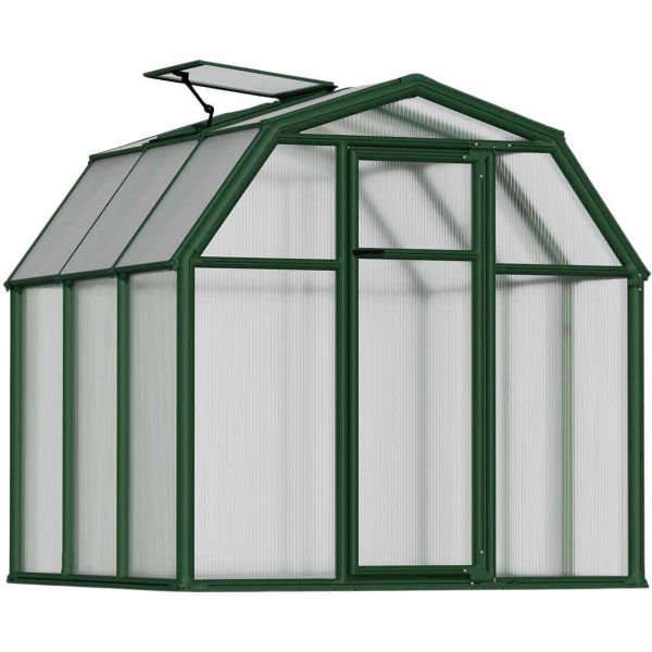 Serre de jardin en aluminium vert et polycarbonate Eco Grow