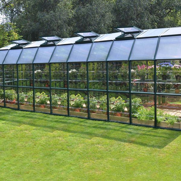 Serre de jardin en aluminium vert et polycarbonate Grand Gardener - 7