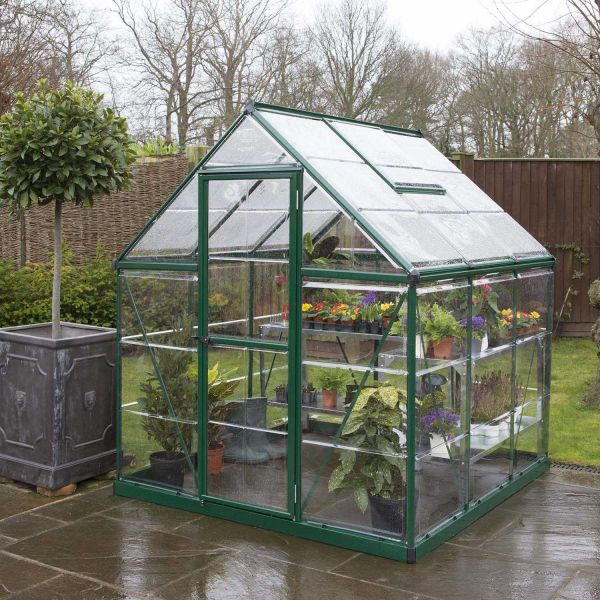 Serre de jardin en aluminium vert et polycarbonate Harmony - Canopia by Palram