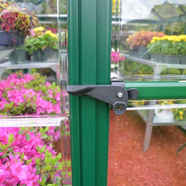 Serre de jardin en aluminium vert et polycarbonate Harmony - 409