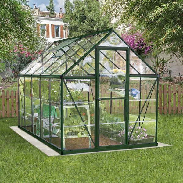 Serre de jardin en aluminium vert et polycarbonate Harmony - Canopia by Palram