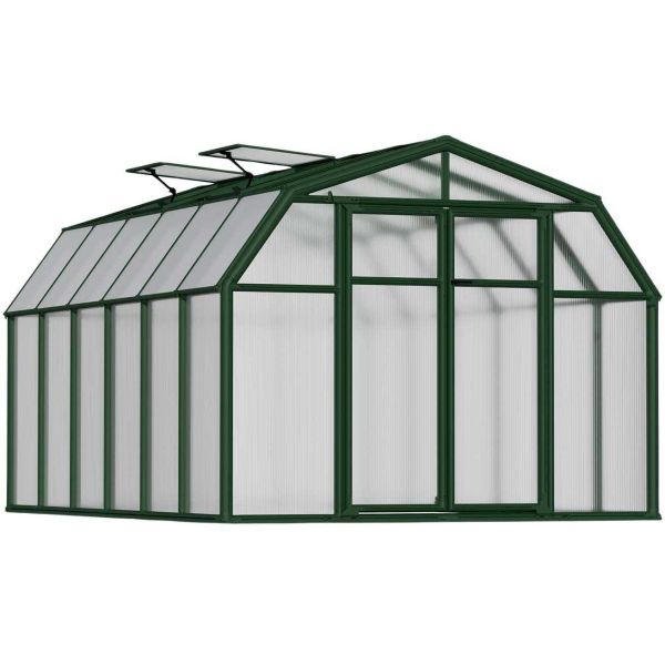 Serre de jardin en aluminium vert et polycarbonate Hobby Gardener